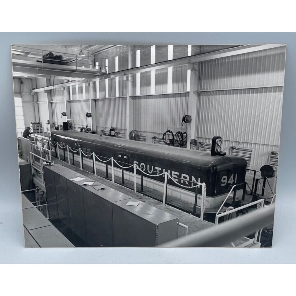 Vintage 8x10 Train  Southern New Spence Yard Linwood NC Mounted‎ Photo #17